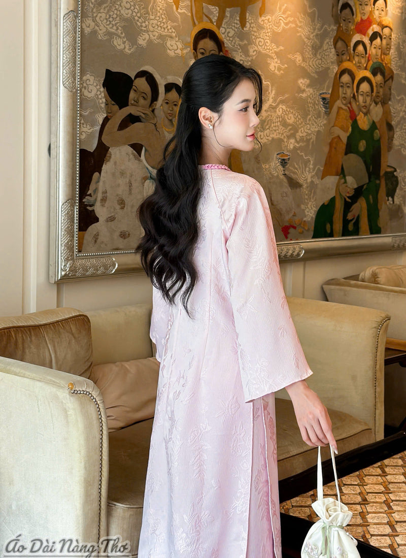 Modern Jacquard Taffeta Modernize Ao Dai