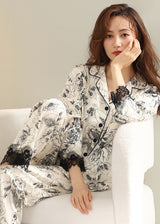 Rose Satin Pyjama Set