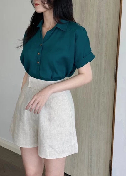 Pure Linen Shorts