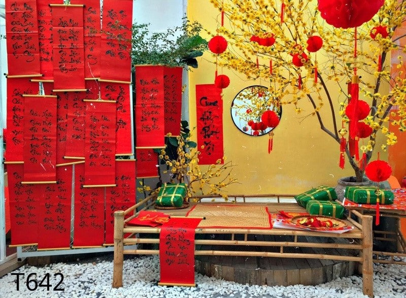 Tet Holiday Backdrop