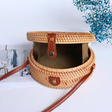 Bohemian Round Rattan Sedge Bag