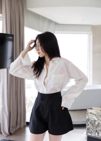 Pure Linen Shorts