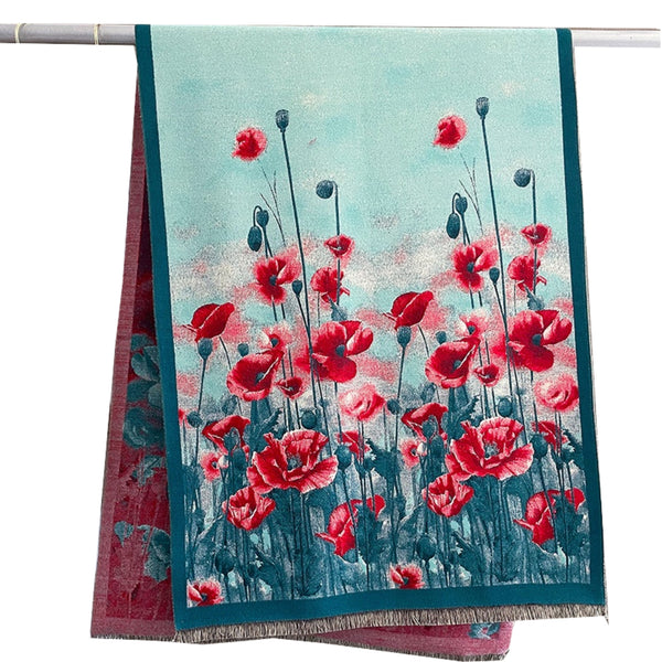 Elegent long wool scarf
