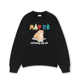 Áo Sweater Form Rộng In Mập Rõ Chứ Không Mập Mờ