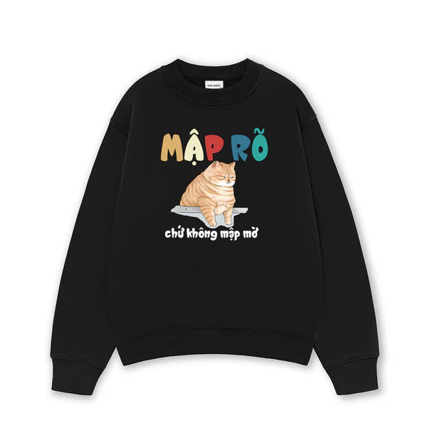 Áo Sweater Form Rộng In Mập Rõ Chứ Không Mập Mờ