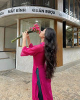 Pink 2 Layers Ao Dai