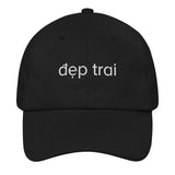 Mũ lưỡi chai thêu chữ "đẹp trai" /  "đẹp trai" Embroidered Hat