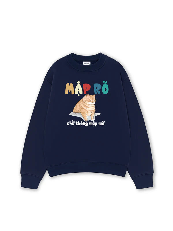 Áo Sweater Form Rộng In Mập Rõ Chứ Không Mập Mờ