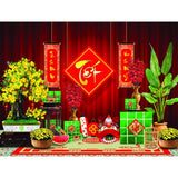 Tet Holiday Backdrop