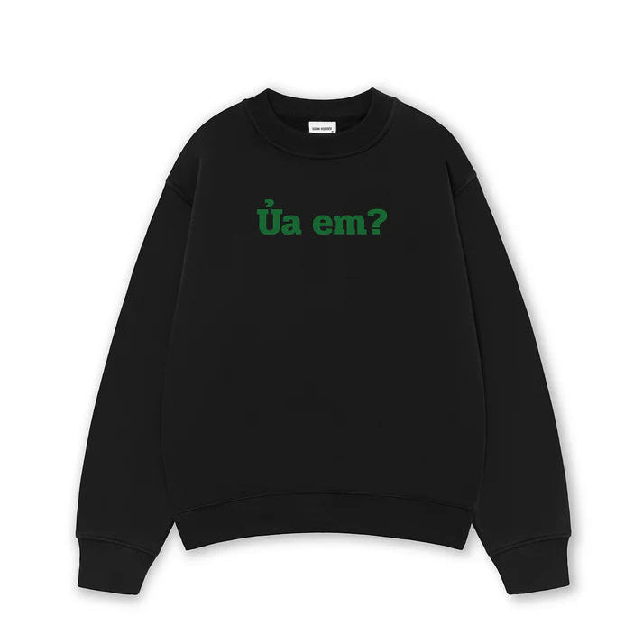 Áo Sweater Form Rộng In Uả Em ?