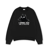 Áo Sweater Form Rộng In I Dunno, Man