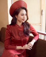 Red Ao Dai Vietnamese Traditional Wedding Dress| Ao Dai Wedding For Couples