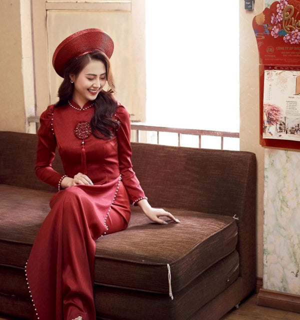 Red Ao Dai Vietnamese Traditional Wedding Dress| Ao Dai Wedding For Couples