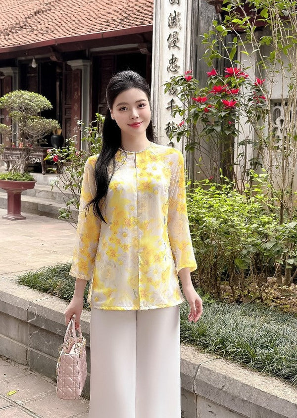 Flowers Buddhist Clothing Set