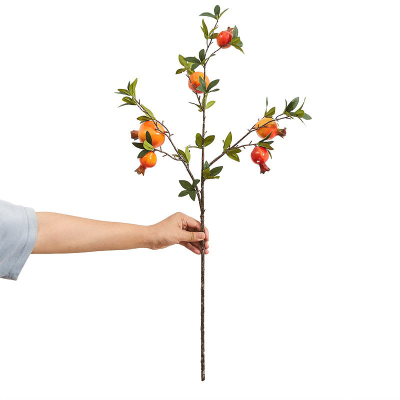 Artificial Pomegranate Fruit Branch