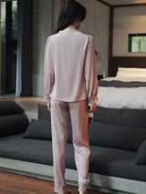 Lace Satin Pajama Set