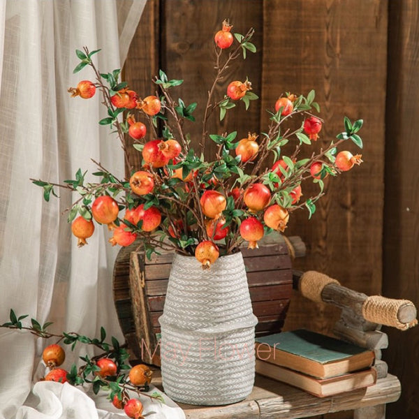 Artificial Pomegranate Fruit Branch
