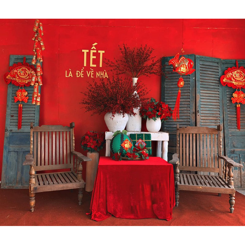 Tet Holiday Backdrop
