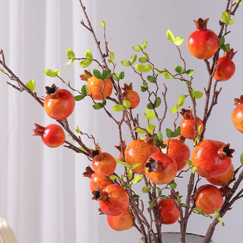Artificial Pomegranate Fruit Branch