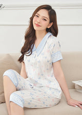 Floral Satin Pyjama Set