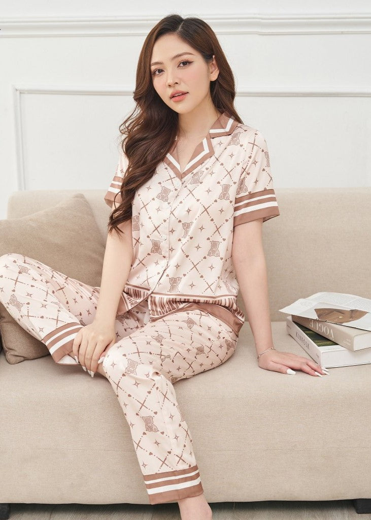 Elegent Satin Pajama Set