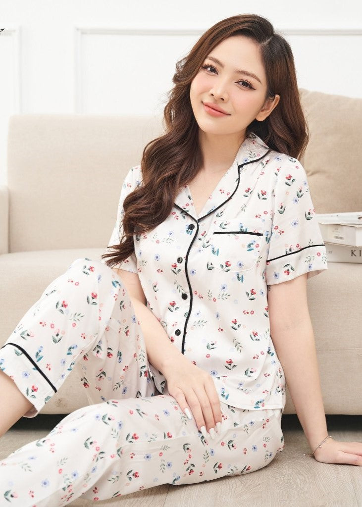 Elegent Satin Pajama Set