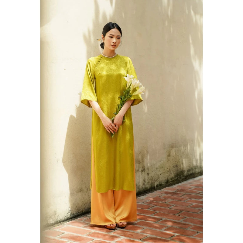Silk Ao Dai With Bows