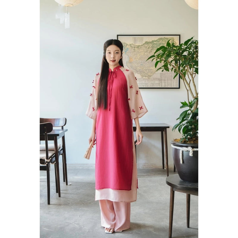 Floral Loose Ao Dai