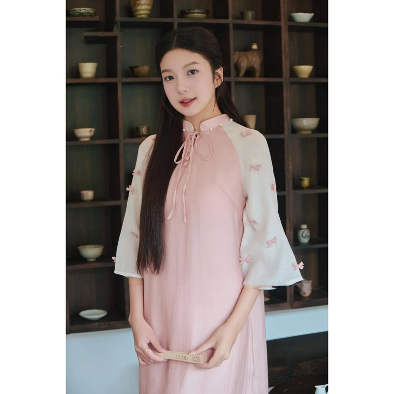 Floral Loose Ao Dai