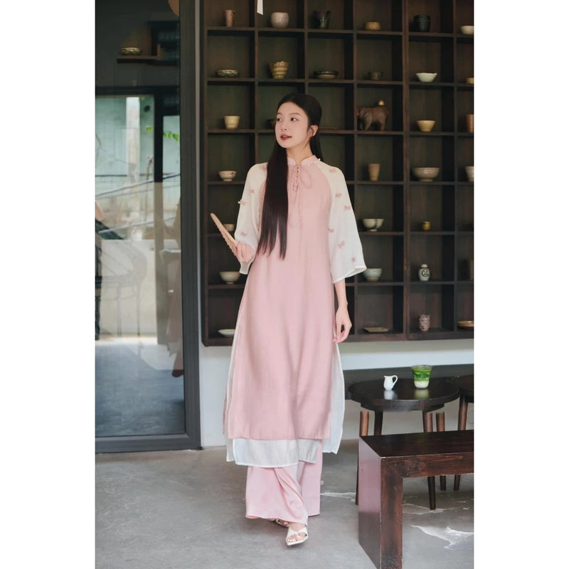 Floral Loose Ao Dai