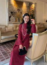 Red Organza Ao Dai