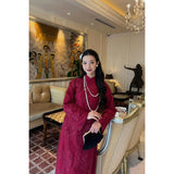 Red Organza Ao Dai