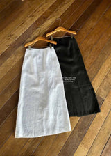 Linen Midi Skirt