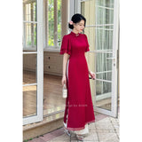 Mint Silk Modernize Ao Dai