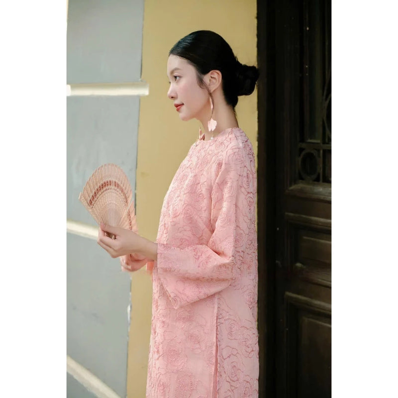 Rose Modernized Ao Dai