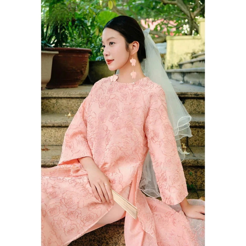 Rose Modernized Ao Dai