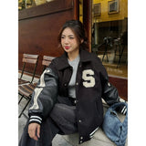 Streetwear Varsity Jacket – Blue & Black