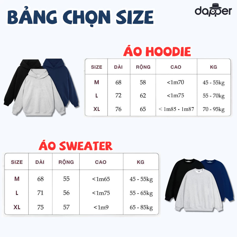 Áo Sweater Form Rộng In I Dunno, Man