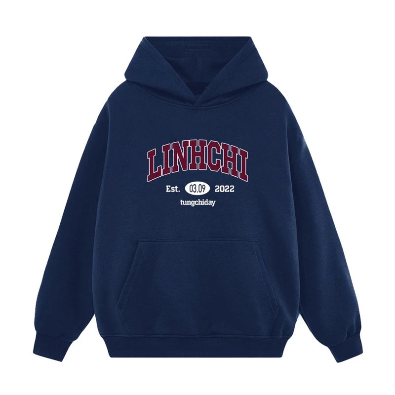 Áo Hoodie In Tên Chất Liệu Nỉ Bông