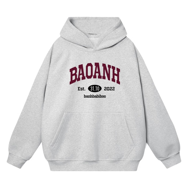 Áo Hoodie In Tên Chất Liệu Nỉ Bông