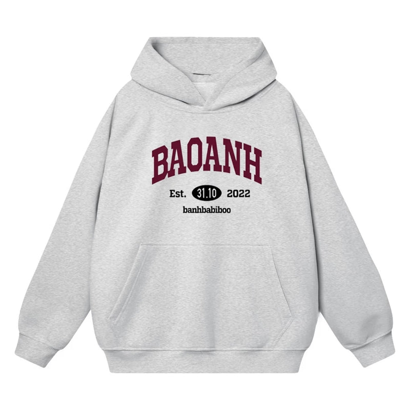 Áo Hoodie In Tên Chất Liệu Nỉ Bông