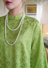 Lime Silk Ao Dai