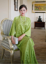 Lime Silk Ao Dai