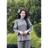 Bodhi Leaves Embroidered Monk Robes