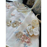 Hoa Linh Embroidered Chiffon Modernize Ao Dai