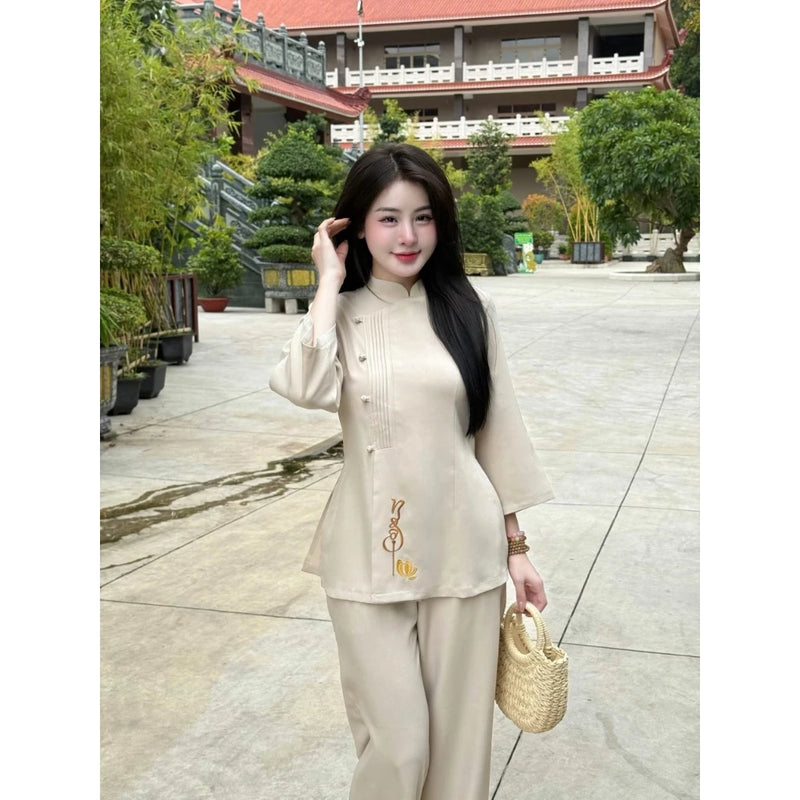 Calligraphy Letters Monk Robes