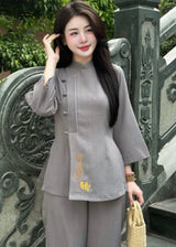 Calligraphy Letters Monk Robes