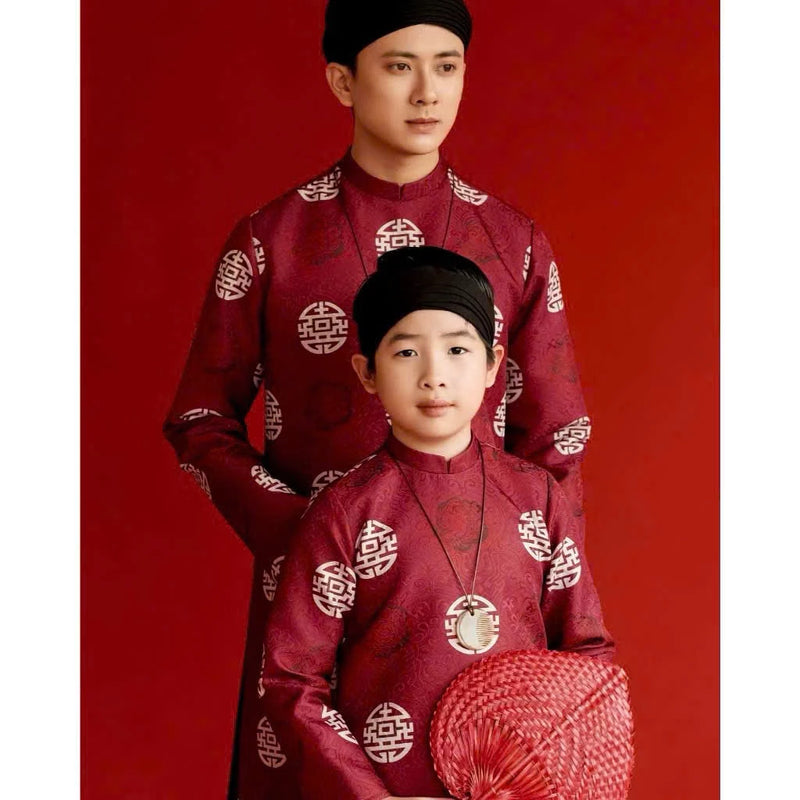 Red Tradtional Ao Dai