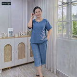 Đồ Bộ Vải Đũi Sợi Lanh MAB01