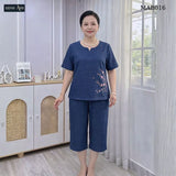 Đồ Bộ Vải Đũi Sợi Lanh MAB01